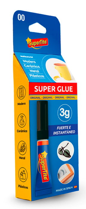 Supertite Adhesivo Instantáneo de Cianocrilato 3 g Supertite Adhesivo Instantáneo de Cianocrilato 3 g