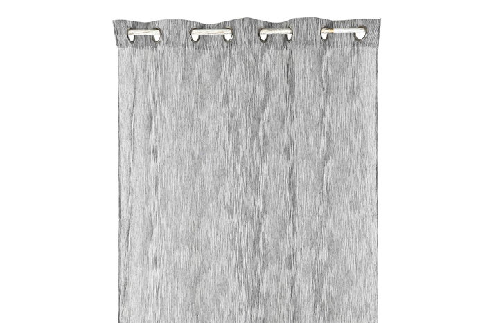 DKD Home Decor Cortina Visillo Gris 270 x 140 cm (2 Unidades) Poliester