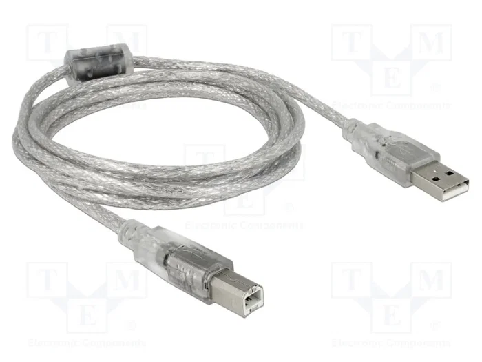 DeLOCK Cable USB 2.0 Tipo-A a Tipo-B 2 m transparente DeLOCK Cable USB 2.0 Tipo-A a Tipo-B 2 m transparente