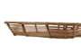 DKD Home Decor Bandeja Tropical Set de 3 Piezas Ratan y Metal Natural 32 x 6 x 44 cm