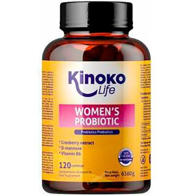 KINOKO LIFE Women's Probiotic 4 En 1 - Bienestar íntimo y vías urinarias, 120 Cápsulas KINOKO LIFE Women's Probiotic 4 En 1 - Bienestar íntimo y vías urinarias, 120 Cápsulas