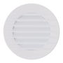 Edm Rejilla ventilación redonda empotrable con mosquitera ABS ø70mm ø100mm blanca