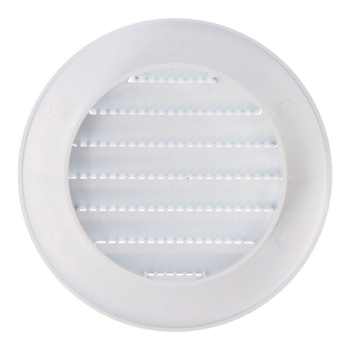 Edm Rejilla ventilación redonda empotrable con mosquitera ABS ø70mm ø100mm blanca