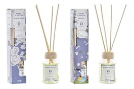 DKD Home Decor Ambientador Mikado Basicos Azul Marino Blanco 4 x 20 x 4 cm (6 Unidades)