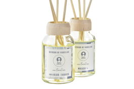 DKD Home Decor Ambientador Mikado Basicos Azul Marino Blanco 4 x 20 x 4 cm (6 Unidades)