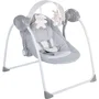Chicco Columpio Balancín Automático Relax & Play para Bebé - 5 Velocidades, Música, Barra de Juegos, Respaldo Reclinable, Plegable Gris