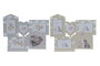 DKD Home Decor Marco Multifoto Baby Gris 1.5 x 37 x 45 cm (4 Unidades)