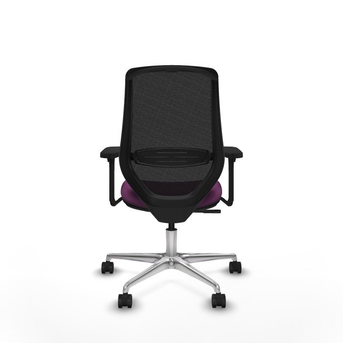 PIQUERAS Y CRESPO Silla de oficina Mardos con mecanismo Sincro, Morado y Negro