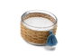 DKD Home Decor Vela Cristal Fibra Natural 390g