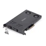 Startech 2M2-REMOVABLE-PCIE Bahía Dual para SSD M.2 NVMe PCIe x8, Negro