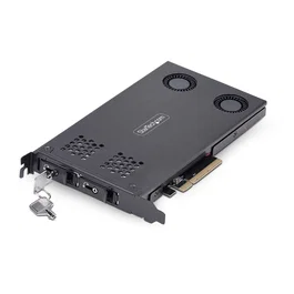 Startech Bahía para Disco Duro 2 bahías Extraíble Placa Bus Común PCIe Backplane Negro