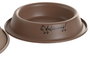 DKD Home Decor Bol Básicos Beige y Marrón, Set de 3 Cuencos Metálicos, 22 x 5 x 22 cm, Capacidad 240/200 ml