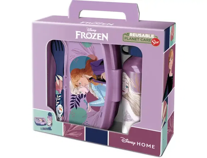 Safta Set de Merienda Disney Frozen con Sandwichera, Botella y Cubiertos