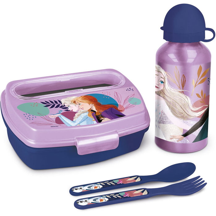 Safta Set de Merienda Disney Frozen con Sandwichera, Botella y Cubiertos