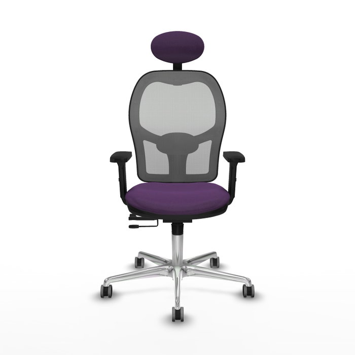 PIQUERAS Y CRESPO Silla de oficina Jorquera con mecanismo Sincro/Traslack, Morado y Gris PIQUERAS Y CRESPO Silla de oficina Jorquera con mecanismo Sincro/Traslack, Morado y Gris