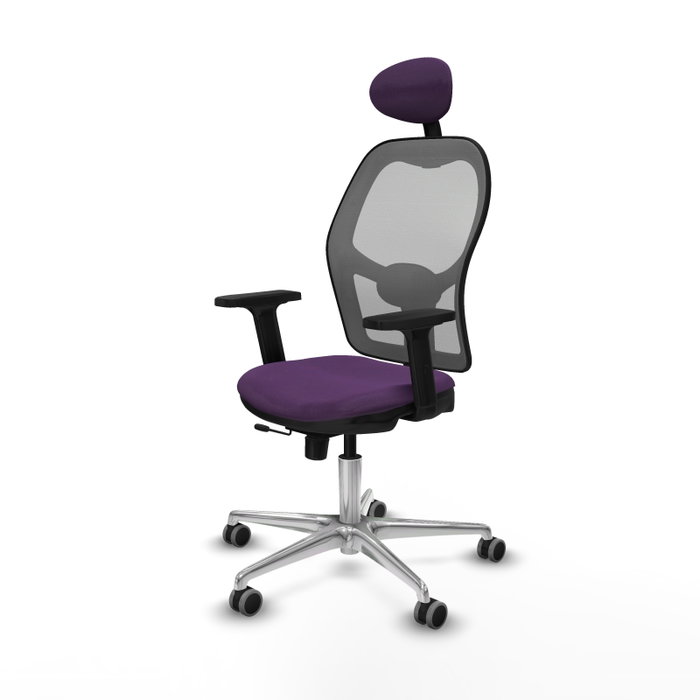 PIQUERAS Y CRESPO Silla de oficina Jorquera con mecanismo Sincro/Traslack, Morado y Gris PIQUERAS Y CRESPO Silla de oficina Jorquera con mecanismo Sincro/Traslack, Morado y Gris
