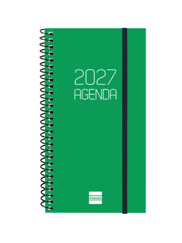 Finocam Agenda Anual 2027 Catalán Espiral Basic Opaque Verde Finocam Agenda Anual 2027 Catalán Espiral Basic Opaque Verde