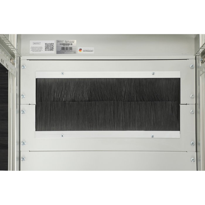 Digitus Unique 42HE Armario de Red / Bastidor Independiente 42U, 800 kg de Carga, 800x800 mm, Gris, con Ruedas, Patas Ajustables y Gestión de Cables