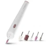 Medisana Kit de manicura y pedicura inalámbrico MP 900 con 5 accesorios e Iluminación LED de precisión - Blanco