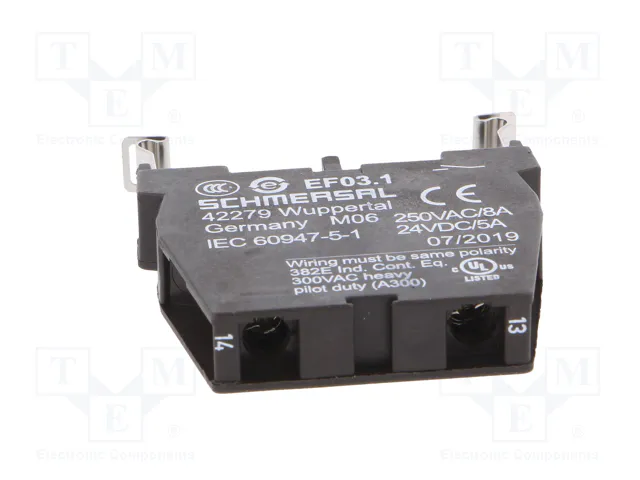 SCHMERSAL Bloques de Contactos EF 22mm NA IP20