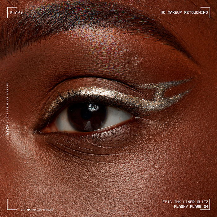 Nyx Professional Make Up EPIC INK LINER GLITZ Eyeliner Waterproof #05-Flashy Flare Acabado Metalizado 1 ml