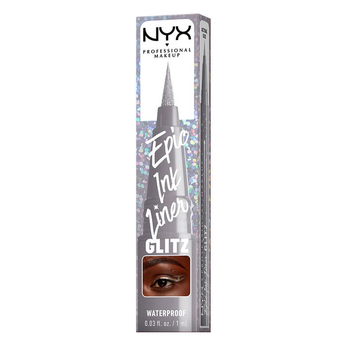 Nyx Professional Make Up EPIC INK LINER GLITZ Eyeliner Waterproof #05-Flashy Flare Acabado Metalizado 1 ml