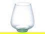Giftdecor Jarron Vidrio Reciclado Rayado 25 cm Transparente 22x26x22 cm (Set de 3)