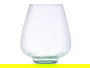 Giftdecor Jarron Vidrio Reciclado Rayado 25 cm Transparente 22x26x22 cm (Set de 3)
