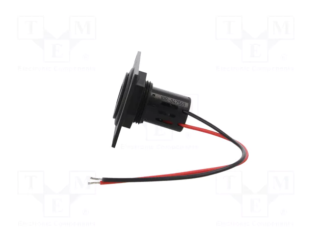 PRO CAR Alimentador USB con 2 puertos USB A, Negro