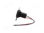 PRO CAR Alimentador USB con 2 puertos USB A, Negro