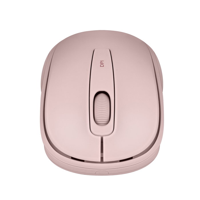 Phoenix technologies Ratón Inalámbrico M250 2.4 GHz Rosa, Clic Silencioso, DPI Ajustable, Plug and Play