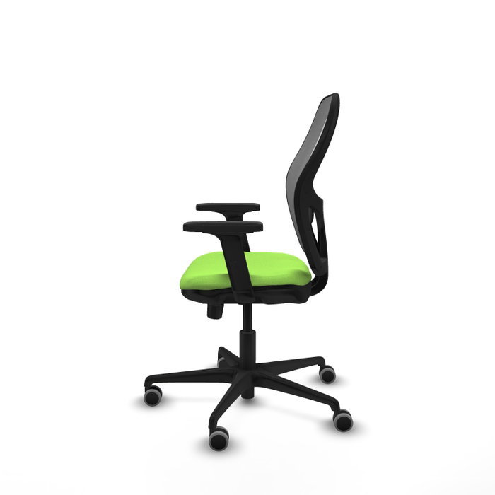 PIQUERAS Y CRESPO Silla de oficina Jorquera con mecanismo Sincro/Traslack, Pistacho y Gris