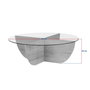 Hanah Home Mesa de Café Negro Madera con Vidrio Templado - 90x90x30 cm