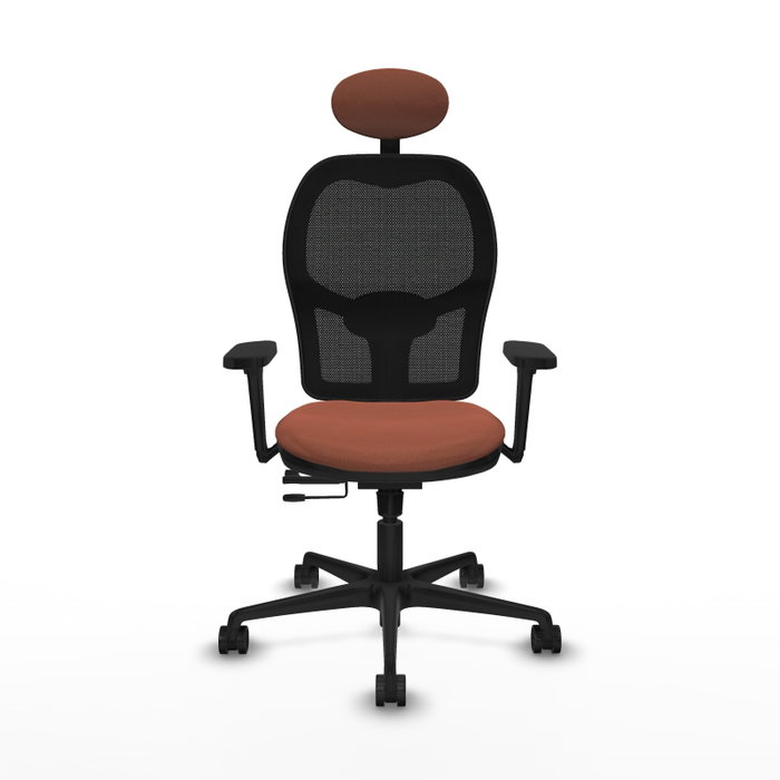 PIQUERAS Y CRESPO Silla de oficina Jorquera con mecanismo Sincro/Traslack Marrón y Negro