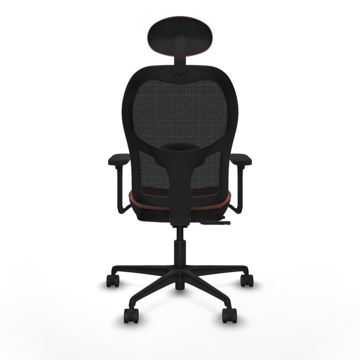 PIQUERAS Y CRESPO Silla de oficina Jorquera con mecanismo Sincro/Traslack Marrón y Negro
