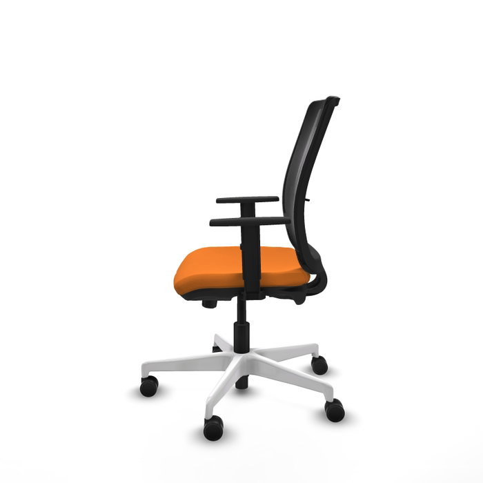 PIQUERAS Y CRESPO Silla de oficina Haches con mecanismo Sincro/Traslack Naranja y Negro