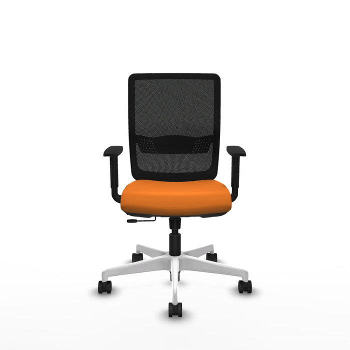 PIQUERAS Y CRESPO Silla de oficina Haches con mecanismo Sincro/Traslack Naranja y Negro