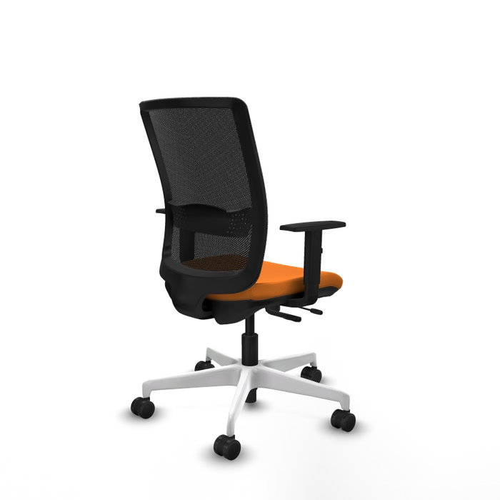 PIQUERAS Y CRESPO Silla de oficina Haches con mecanismo Sincro/Traslack Naranja y Negro