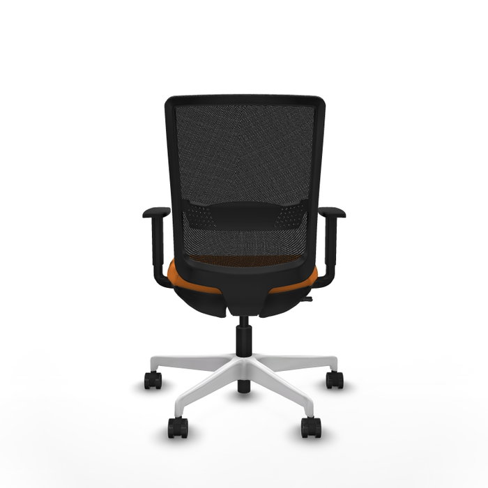 PIQUERAS Y CRESPO Silla de oficina Haches con mecanismo Sincro/Traslack Naranja y Negro