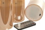 DKD Home Decor Vela Led Glam Dorado 7.5 x 15 x 22 cm Set de 3