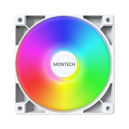 Montech GF120 PWM ARGB Lüfter - 120mm, blanco