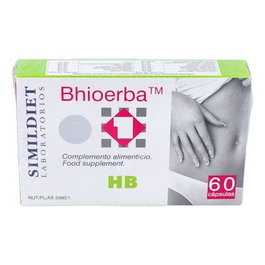 SIMILDIET Hb 60Cap. Bhioerba No 1 Suplemento Depurativo con MSM, Alcachofa y Cardo Mariano