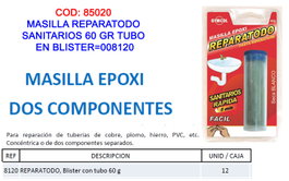 UNECOL Masilla ReparatoTodo para Sanitarios 60 g