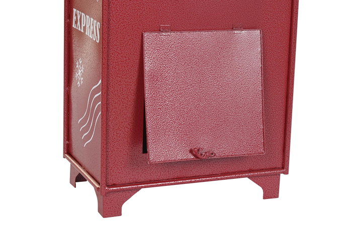 DKD Home Decor Buzón Metal Rojo 34,5x21,5x61,5 cm
