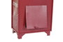 DKD Home Decor Buzón Metal Rojo 34,5x21,5x61,5 cm