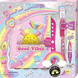 HOT FOCUS Diario con mensaje secreto Rainbow