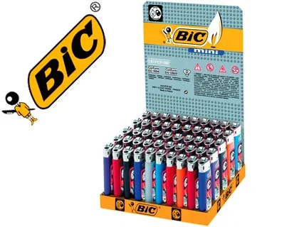 Bic Encendedor Mini j25 Colores Surtidos Expositor 50 uds Bic Encendedor Mini j25 Colores Surtidos Expositor 50 uds