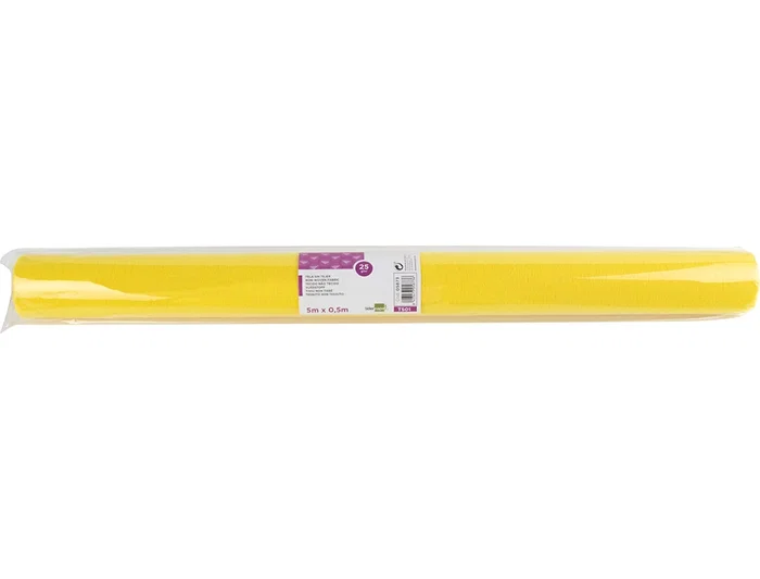 Liderpapel Tejido sin tejer Terileno, 25 g/m2, Rollo de 5 m x 0.5 m, Amarillo, para manualidades, disfraces, teatros, carnavales y fiestas Liderpapel Tejido sin tejer Terileno, 25 g/m2, Rollo de 5 m x 0.5 m, Amarillo, para manualidades, disfraces, teatros, carnavales y fiestas