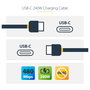 StarTech.com Cable de Carga USB-C 1m 240W PD EPR Negro