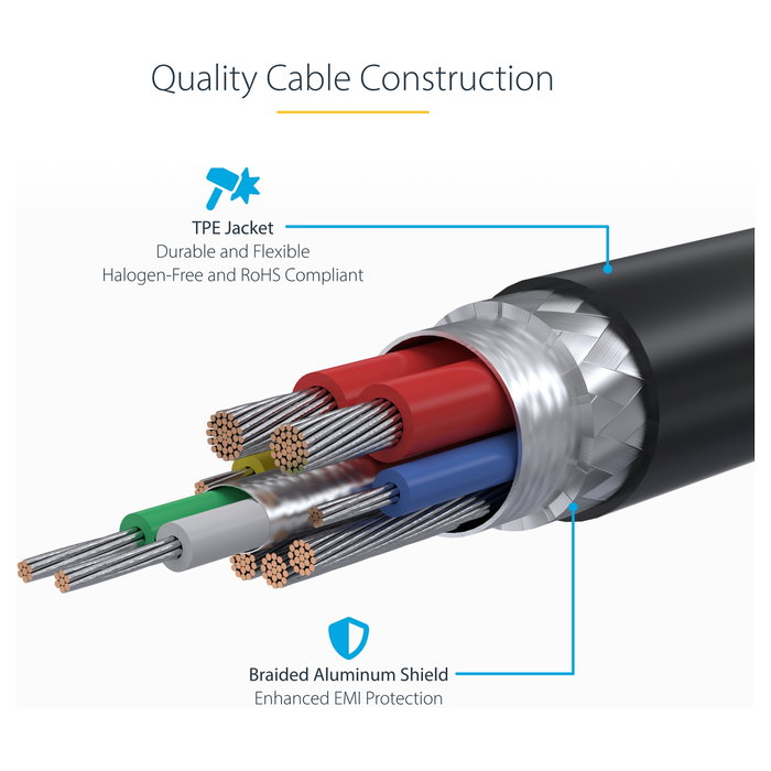 StarTech.com Cable de Carga USB-C 1m 240W PD EPR Negro